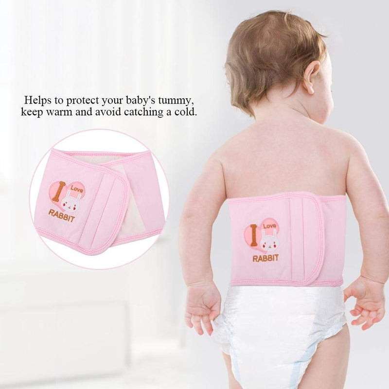Hztyyier Baby Belly Belt, Newborn Abdomen Keep Warm Button Band Children Waist Support Band for Toddler Boys or Girls, 22inchx6.3inch() - Image 4